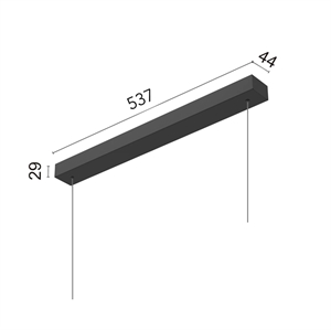 Flos Surface Kit voor Super Line Hanglamp 60W Zwart Dali