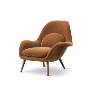 Fredericia Furniture Swoon Fauteuil Gerookt Eiken/Grand Mohair 2103