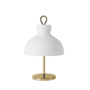TATO Arenzano Table Lamp Short White & Brass