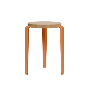 TipToe LOU Kruk Eiken/Mandarijnrood