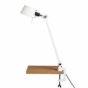 Tonone Bolt Single Arm Table Lamp White with clip