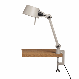 Tonone Bolt Single Arm Short Table Lamp Grey with clip
