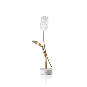 SLAMP Tulip Draagbare Lamp Doorzichtig/ Wit Lampenvoet