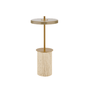 Umage Asteria Move Draagbare Lamp Mini Klei Travertijn/ Messing