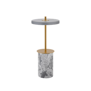 Umage Asteria Move Draagbare Lamp Mini Grijs Marmer/Messing