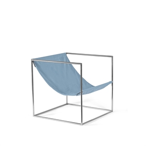 Valerie Object Solo Seat Fauteuil Roestvrij Staal/ Lichtblauw