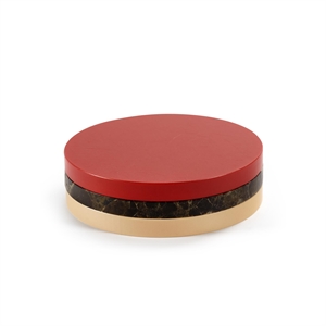 Valerie Object Drie Cirkels Onderzetter Rood/ Zwart/ Roze