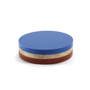 Valerie Object Drie Cirkels Onderzetter Blauw/Steen/Donkerrood