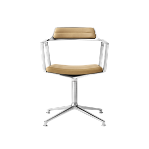 Vipp 452 Draaistoel Camel/Leer