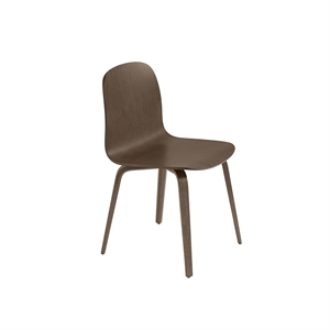Muuto Visu Eettafel Chair m. Wood Lampenvoet Dark Bruin