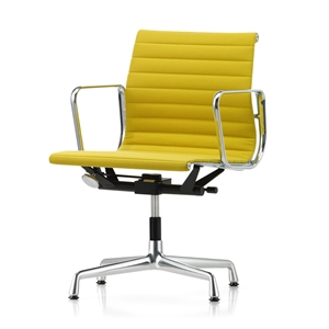 Vitra Aluminium EA 131 Bureaustoel met Draai- en Armleuning Groen/ Canola