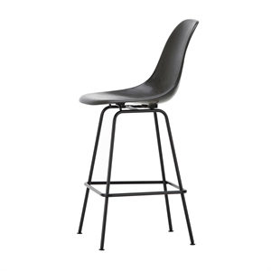 Vitra Eames Fiberglass Barkruk Medium Olifanthuid Grijs/ Zwart