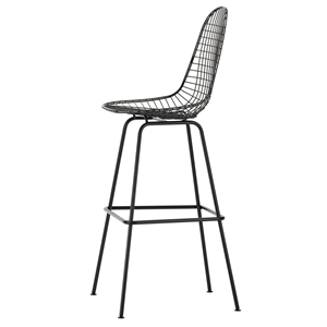 Vitra Eames Draadbarkruk Hoog Zwart