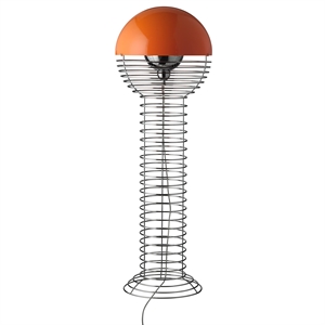 Verpan Draad Vloerlamp Chroom/ Oranje