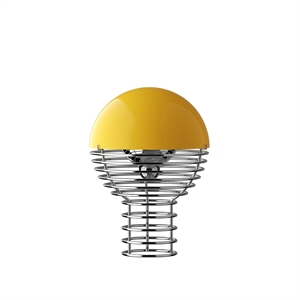 Verner Panton Wire Draagbare Lamp Geel