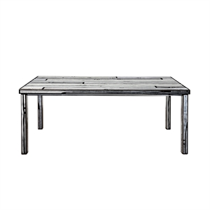 Established & Sons Wrongwoods Eettafel 90x200 Wit/ Zwart